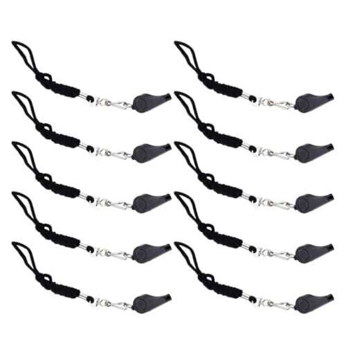 Zerodeko 10 silbatos plásticos con cuerda para árbitros y entrenadores miniatura 1