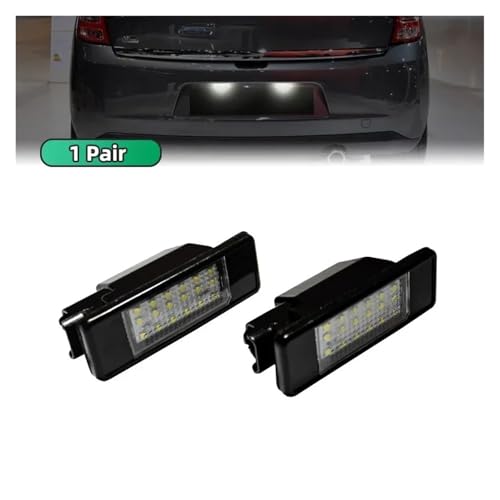 Luz de matrícula LED para Peugeot evita bombillas fundidas y calor 3