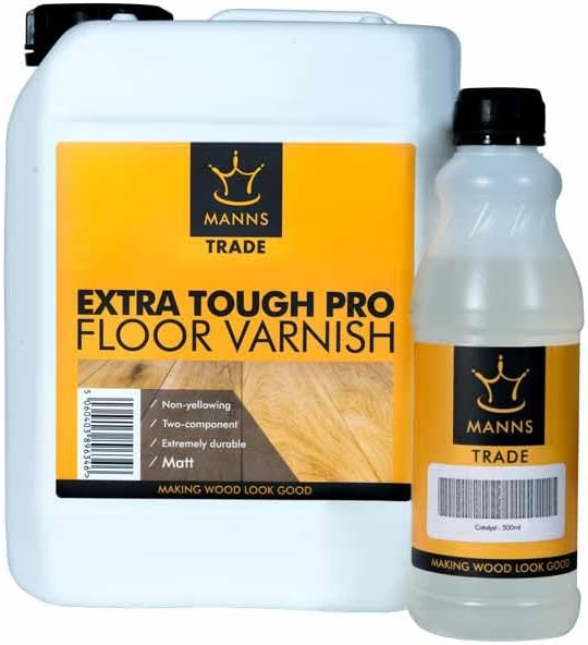 Manns Trade Extra Tough Pro Floor Varnish - Satin - 1L