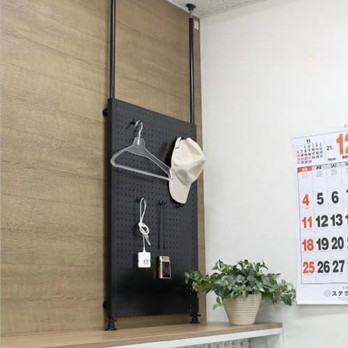 Amazon｜壁面収納 卓上 カウンター上収納 収納 ラック 突っ張り 有孔