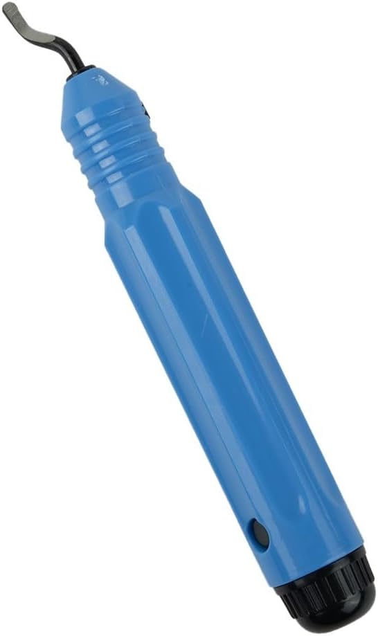 NOGA NB1100 Deburring Tool Handle with 10 BS1010 for HSS Blades for Metal Steel Aluminum Plastic Edges Chamfering Holes Breakthroughs Processing 360 Degree Rotation Blue Hand Tool