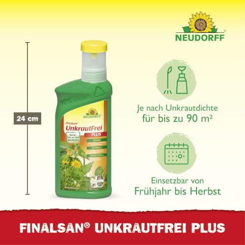Neudorff Finalsan UnkrautFrei Plus – Kraftvoller, schnell wirkender Unkrautvernichter, der bis in die Wurzel wirkt. Konzentrat für 90 m²… – Ansicht 3