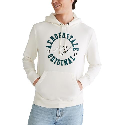 AEROPOSTALE mens Aero Logo Popover Hoodie- Circle2