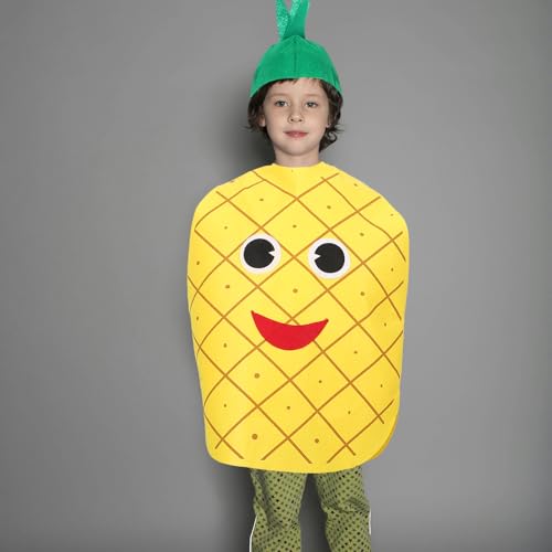 Disfraz completo piña para niños talla mediana miniatura 5