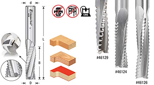 Amana Tool Spiral 'O' Flute Carbide Up-Cut Router Bit