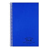 National Kolor Kraft Cover Notebook, College Ruled, Blue, 1 Subject, 7.75' x 5', 80 Sheets (33502)