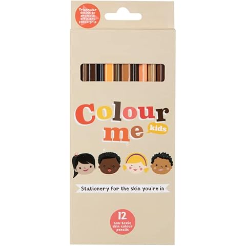 Colour Me Kids® Skin Tone Pencils - 12 Inclusive, Non-Toxic Colours Chosen by Children Cover
