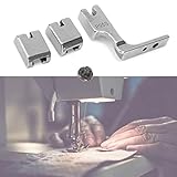 KIMISS 2 Set Sammeln Fuß P950 Industrial Sewing All Metallpresser Fußzubehör für Effizientes Nähen Dicker Stoffe