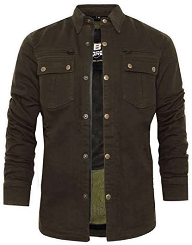 Chemise moto femme Bores Driver verte 3XL anti abrasion renforcée