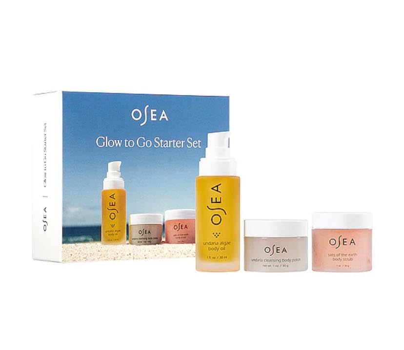 Osea Glow To Go Starter Set - un conjunto de cuerpo de 3 piezas de edición limitada