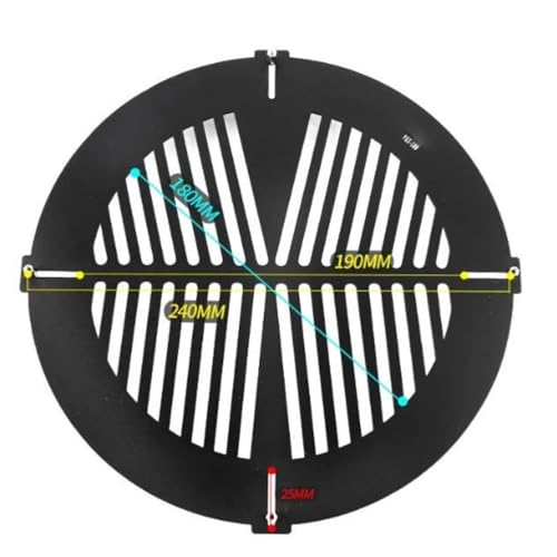 Placa de espina de pescado de 190-240 mm para telescopio astronómico de doble línea 2