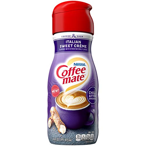 Coffee-mate Italian Sweet Creme Liquid Coffee Creamer, Italian Sweet Creme, 16 Fl Oz (Pack of 6)