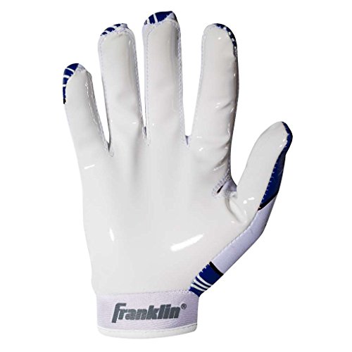 Franklin Sports Luvas receptoras de futebol americano da NFL Baltimore Ravens – Luvas receptoras par