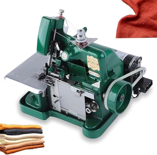 High-Speed Overlock Sewing Machine with 3 Stitch Options, Adjustable Length, 3000 Stitches/Min, Durable Metal Frame, Ideal for Hemming & Sewing (Black)