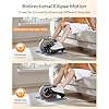 Under Desk Elliptical, Ellipse Leg Exerciser for Seniors Adults Fully Assembled, Portable & Quiet Electric Seated Pedal Exerciser with 10 Adjustable Speed, Remote Control,Non-Slip Straps & Mat