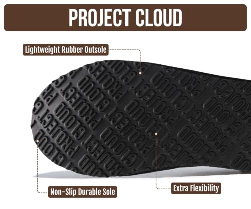Image of Project Cloud Mens Slippers Genuine Leather Australian Shearling Slippers