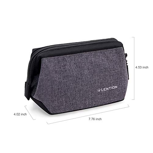 LENTION Compact Carrying Accessories Pouch, Universal Electronic Gadget Sleeve Case for Laptop/Tablet Power Adapter, MacBook Air/Pro Charger, Wireless Mouse, Phone, Pencil and More (Gray) - Thumbnail 4