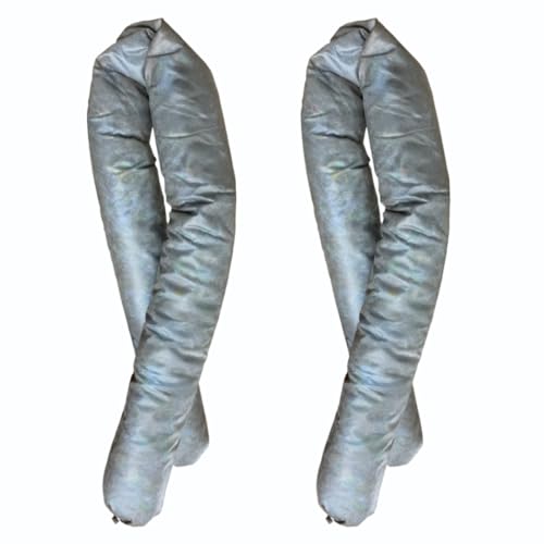 BearTOOLS Spill Control Absorbent Sock For Cleanup of Non-Aggressive Oil & Water Based Fluids Indoor/Outdoor Use Made in UK - 1.2M x 76MM 8L Maximum Absorption Capacity (2-pack)