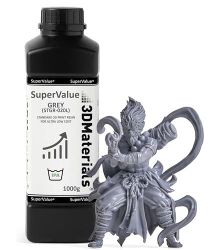 SuperValue 3D-printerhars voor goedkoop afdrukken, gemaakt in Korea door 3DMaterials (1000 g, grijs)