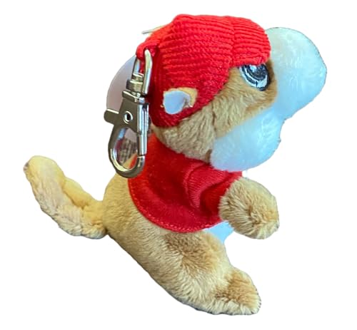 Image of Buc-ee's Beavers 4 inch Mini Stuffed Plush Keychain Keyring Backpack Clip