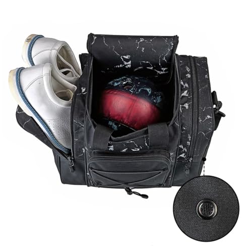 Bolso de bolos para 1 bola con compartimento acolchado y cinturón ajustable