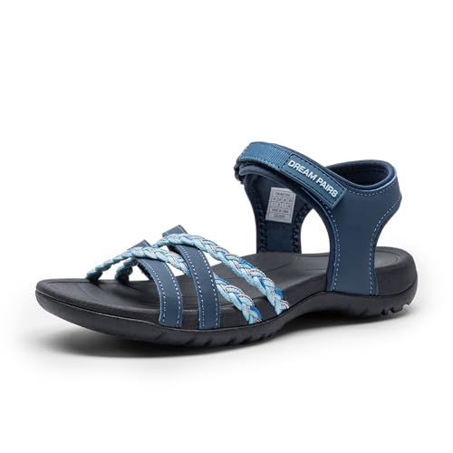 Image of DREAM PAIRS Womens Sandals Light Weight Hiking Sandals for Women Comfortable Athletic Quick-Drying Walking Hiking Water Sandals