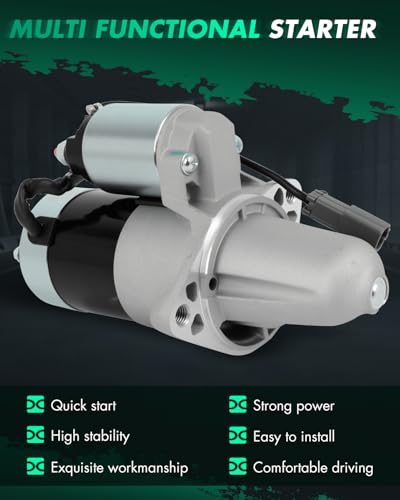 Image of SCITOO Starter Motor fit for Nissan for 200SX 2.0L 1995-1997,for Nissan for NX 2.0L 1991-1993,for Nissan for Sentra 2.0L 1991-1994 Replacement Starter 17246,32693,30711