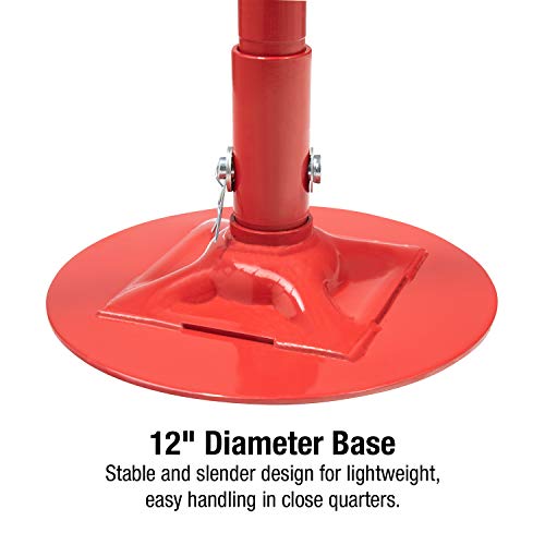 Sunex 6809A, Underhoist Support Stand, ¾ Ton Capacity & Big Red Tr4053 Torin Hydraulic Garage/Shop Telescoping Transmission Floor Jack: 1/2 Ton (1,000 Lb) Capacity, Red #TOP3
