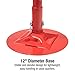 Sunex 6809A, Underhoist Support Stand, ¾ Ton Capacity, 12 Inch Diameter Base, Contoured Saddle, Bearing Mounted Spin Handle, Self-Locking ACME Threaded Screw, Supports Vehicle Components