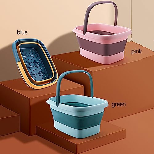 Spa de pies plegable multifuncional azul miniatura 6