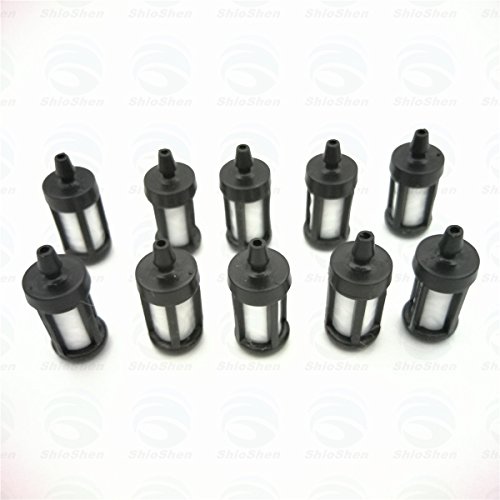 Shioshen 10 Pieces Gas Fuel Filter For STIHL TS400 TS410 TS420 TS650 TS700 TS760 TS800 Chainsaw Parts