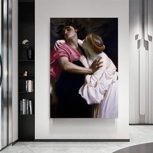Toile Orfeo Ed Euridice de Frederic Leighton, décoration salon