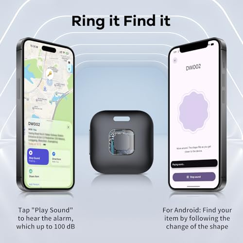 Image of Hoxe Air Tracker Tags-3 Pack for iOS & Android, Smart Tag for Key, Bag, Pet | Dual System Luggage Tracker Compatible with Apple Find My & Google Find Hub App, Bluetooth Key Finder Replaceable Battery