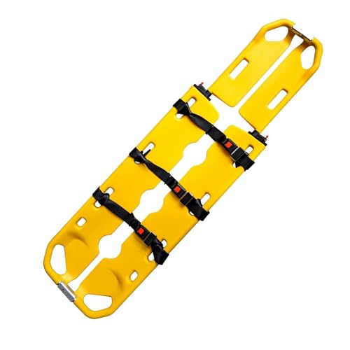 Scoop Stretcher, Portable Folding Spine Board for Patient Transfer, Adjustable Length 160-210cm, Lightweight Aluminum Alloy Emergency Backboard with Safety Straps for First Aid and Trauma Rescue