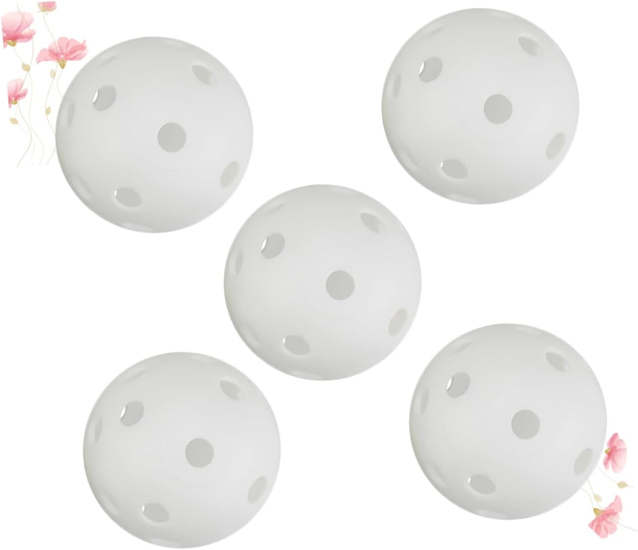 Sosoport 40pcs Air Practice Lightweight Hollow Design for Training Simulates Flight Restricted Distance for Daily Practice White