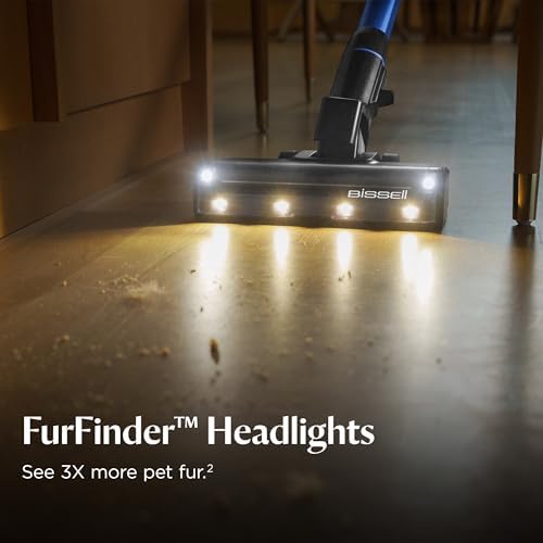Bissell PowerClean FurFinder 200W Self-Standing Cordless Vacuum w/Tangle Free Brush Roll, Strong Suction, Removeable Battery, Wall Mount, Upholstery Tool & Bright Headlights - 3