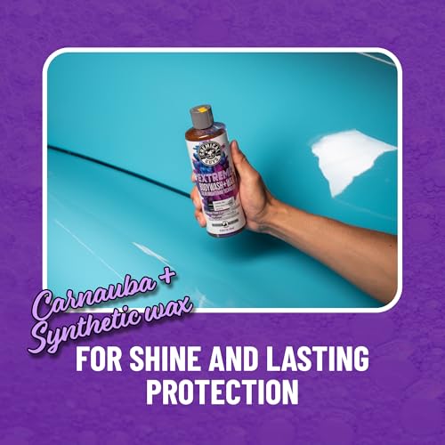 Chemical Guys Extreme Bodywash & Wax Foaming Car Wash Soap - Soap for Foam Cannons, Foam Guns, or Bucket Washes for Cars, Trucks, Motorcycles, RVs, and More, Grape Scent - 64 oz (Half Gallon) - Image 4