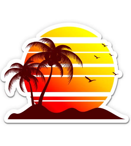 Tropical Sunset Decals