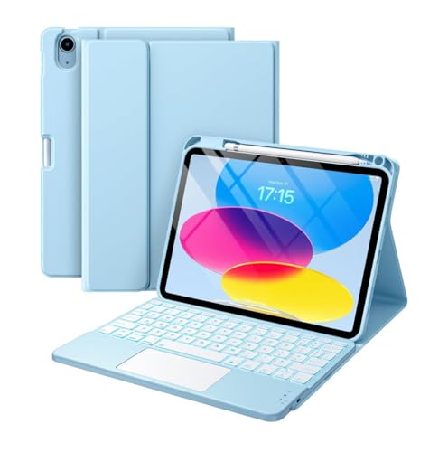 Étui clavier iPad Air 11 pouces rétroéclairé pour modèles M3 2025 et M2 2024