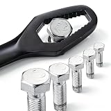 Multi-Function Black Wrench, Self-Tightening Double-Ended 8-24mm (Black)