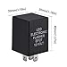 HUIQIAODS 5 Pin EP27 FL27 Electronic LED Flasher Relay for Turn Signal Bulbs Fix Hyper Flash Rapid Blink Issue
