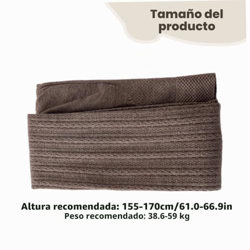 Medias de punto trenzado para mujer, ideales para abrigarse con estilo este otoño 6