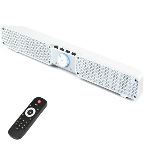 VejiA Barra de Sonido Altavoz portátil de 20 W Columna de Altavoces estéreo subwoofer con Control Remoto para computadora TV PC