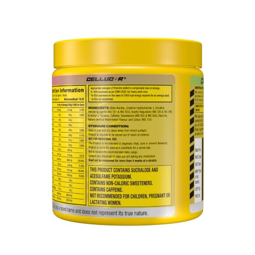Image of C4 Original Pre Workout Powder (Watermelon), 200mg Caffeine Anhydrous with CarnoSyn Beta-Alanine, L Citrulline, & Creatine HCL, Preworkout Powder for Men & Women, 30 Servings,167gm