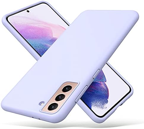 ULAK Liquid Silicone Case for Galaxy S21 Plus, 3 Layer Shockproof Hybrid Drop Protection Rubber Protective Phone Case Cover Compatible with Samsung Galaxy S21 Plus 5G 6.7 inches - Purple