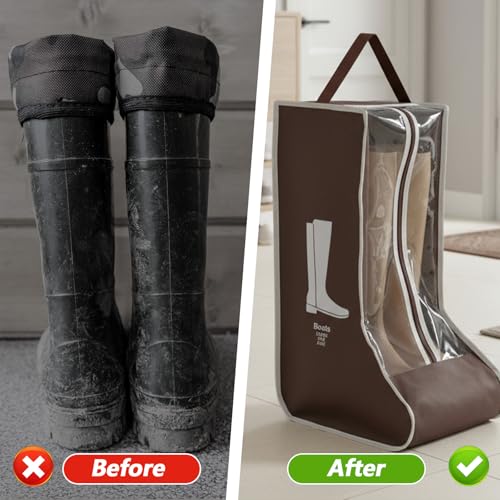2 Stück Stiefeltasche Reitstiefel Schuhbeutel Schuhtasche Reitstiefeltasche Reittasche Stiefelspanner Reitstiefel Schuhtasche Reise mit Tragegriff Oben für Zuhause und Reisen