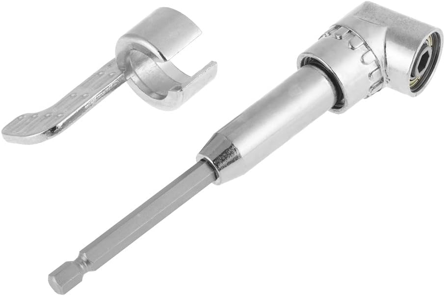 ieron 105 Degrees 1/4 Inch Right Angle Drill Adapter Hex Shank Screwdriver Angled Bit Holder Quick Change Drive Magnetic Bit Socket for Tight Space (Long + Short 2 Pack) - Image 4