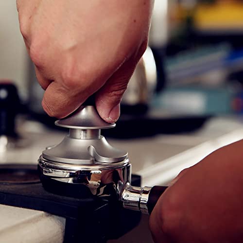 JYJZHX KFJDQDL Martillo de Polvo de Tamper de café de Acero Inoxidable de 51 mm presionado con desviación Anti presión… - Imagen 8