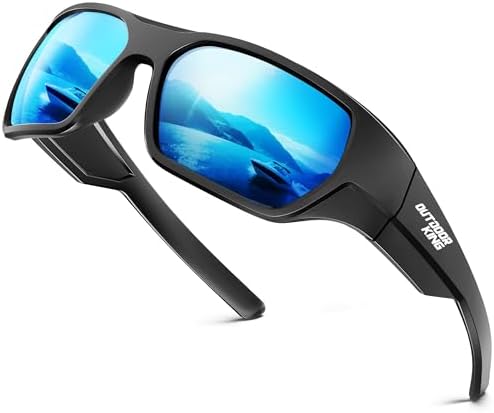 Polarized Fishing Sunglasses for Men Women, UV400 Fishing Sports ...