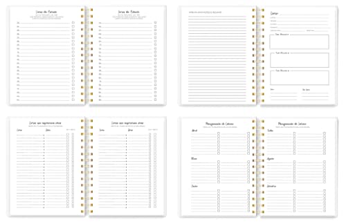 Diário de leitura Marrom